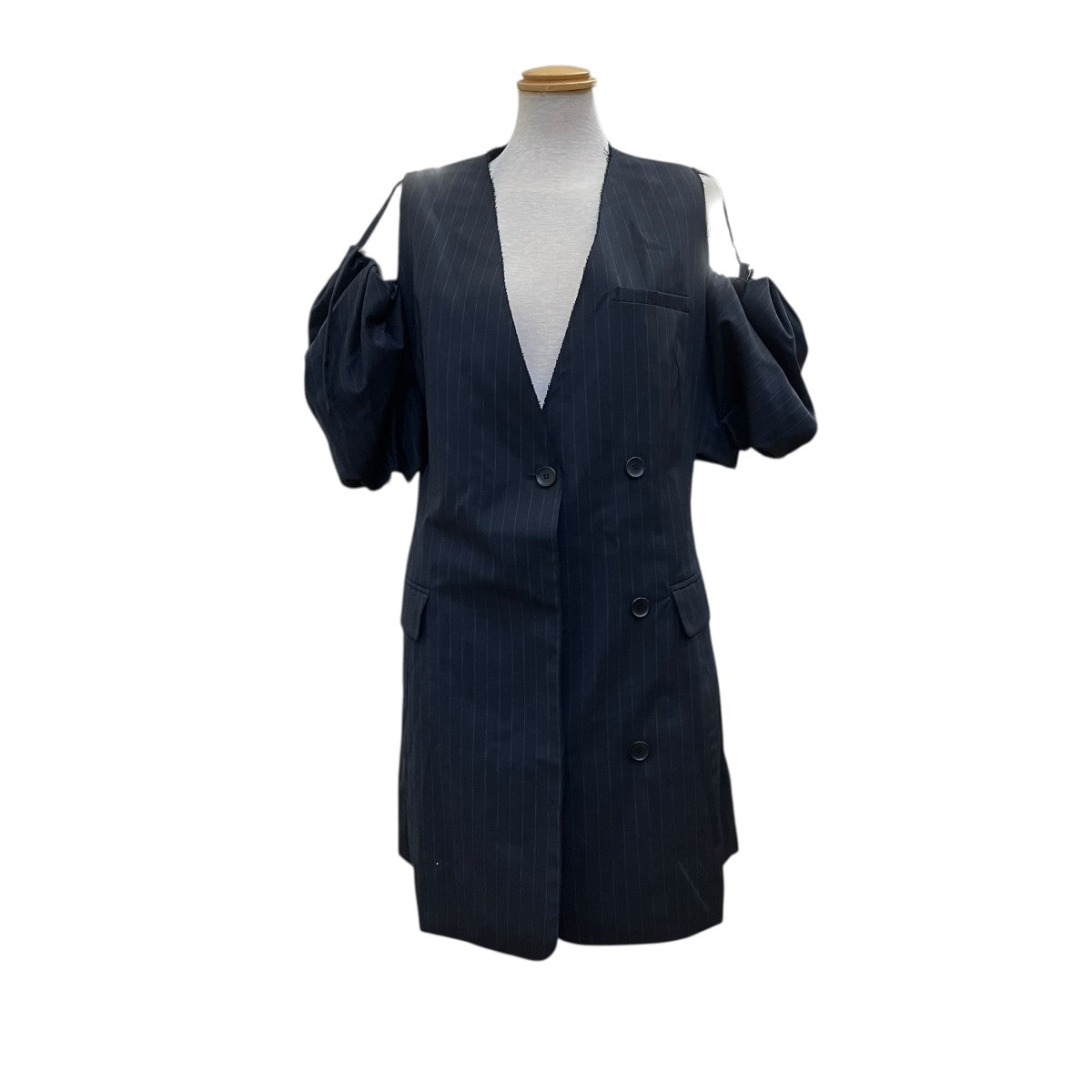 MAISON SPECIAL Puff Sleeve Tunicストライプバルーンスリーブワンピース21241265802 古着・中古-1枚目のアイテム画像