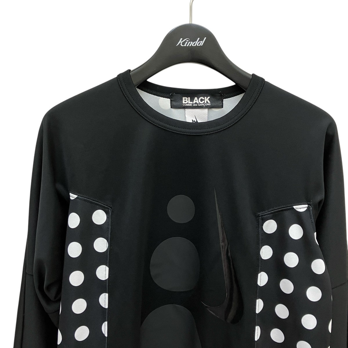 COMME des GARÇONS ブラック 長袖カットソー COMME des GARCONS コムデギャルソン Tシャツ 長袖 ロンT クルー