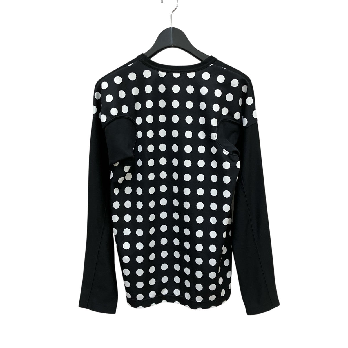 美品 COMME des GARCONS SHIRT ドット柄 切替 シャツ 黒 COMME des GARCONS SHIRT コムデギャルソンシャツ 22SS ドット柄