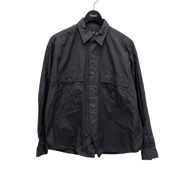 Porter Classic(ポータークラシック) roll up shirtドット柄長袖シャツ