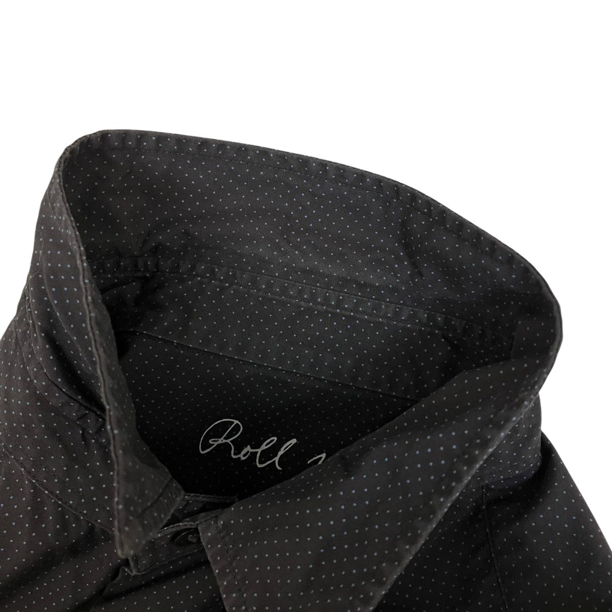 Porter Classic(ポータークラシック) roll up shirtドット柄長袖シャツ