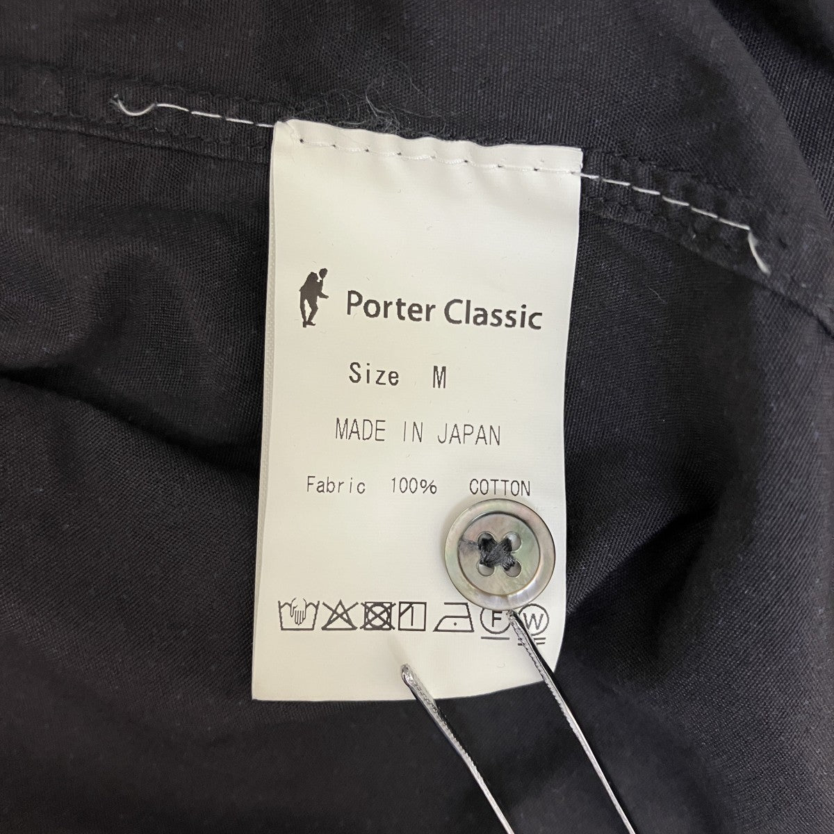 Porter Classic(ポータークラシック) roll up shirtドット柄長袖シャツ