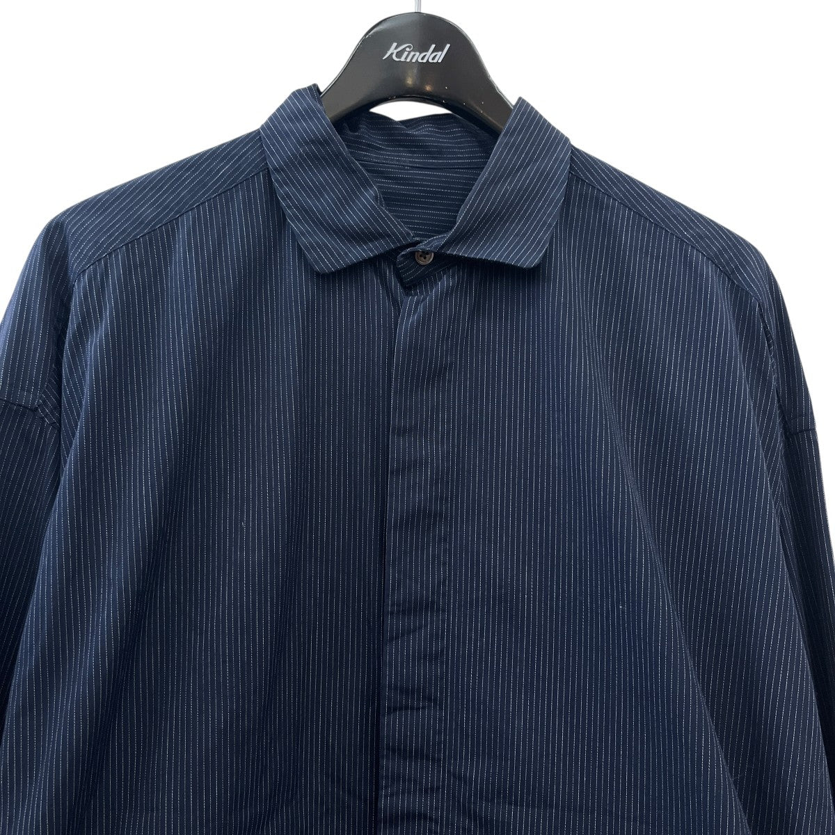 Porter Classic(ポータークラシック) ストライプラウンドカラーシャツ