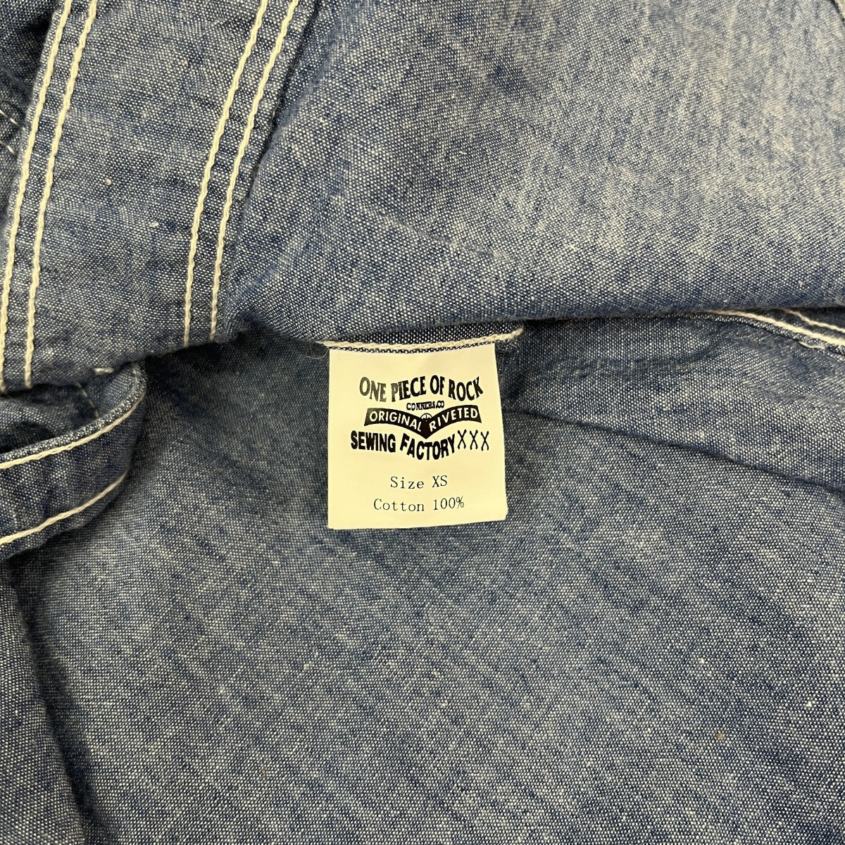 ONE PIECE OF ROCK シャンブレーワークシャツ 古着・中古-6枚目のアイテム画像