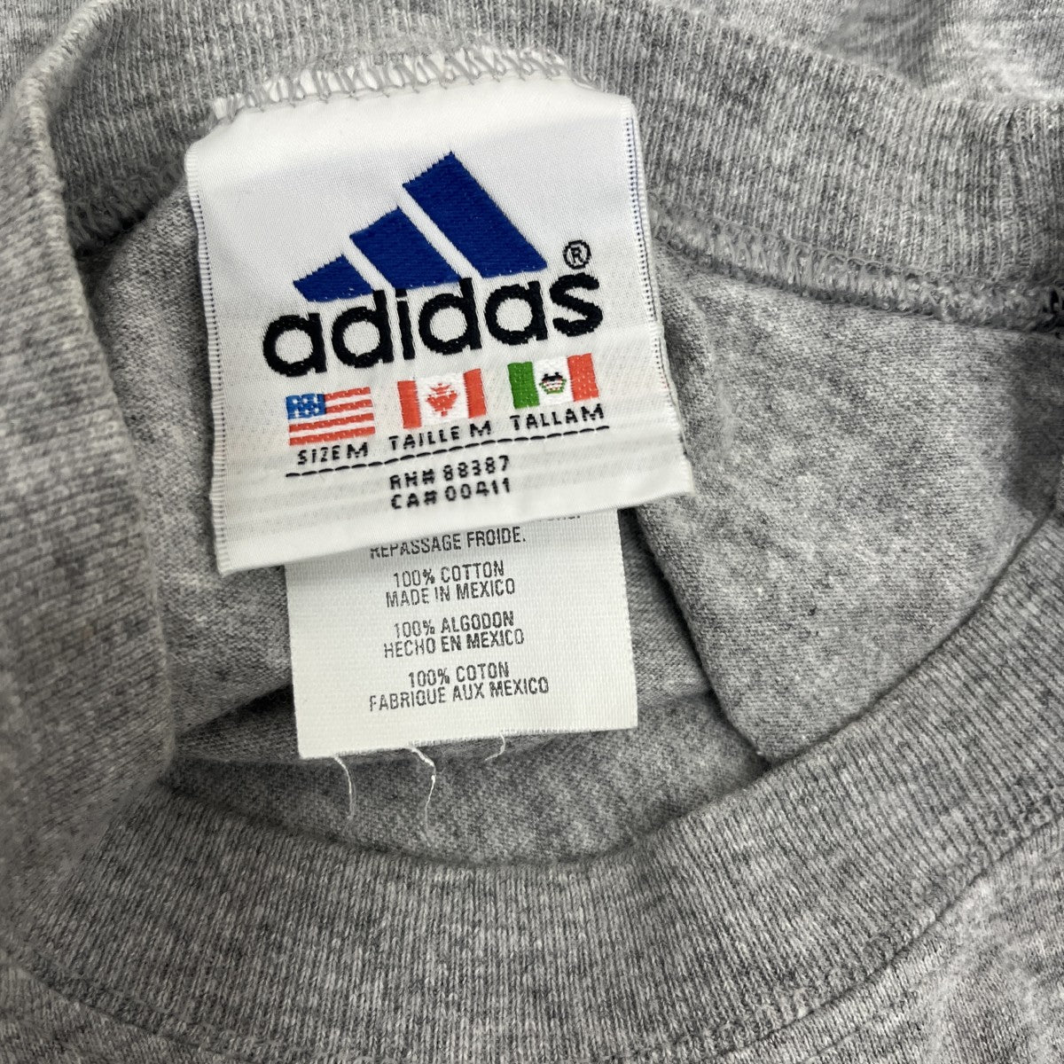 adidas 90’ｓ vintageTシャツ 古着・中古-4枚目のアイテム画像