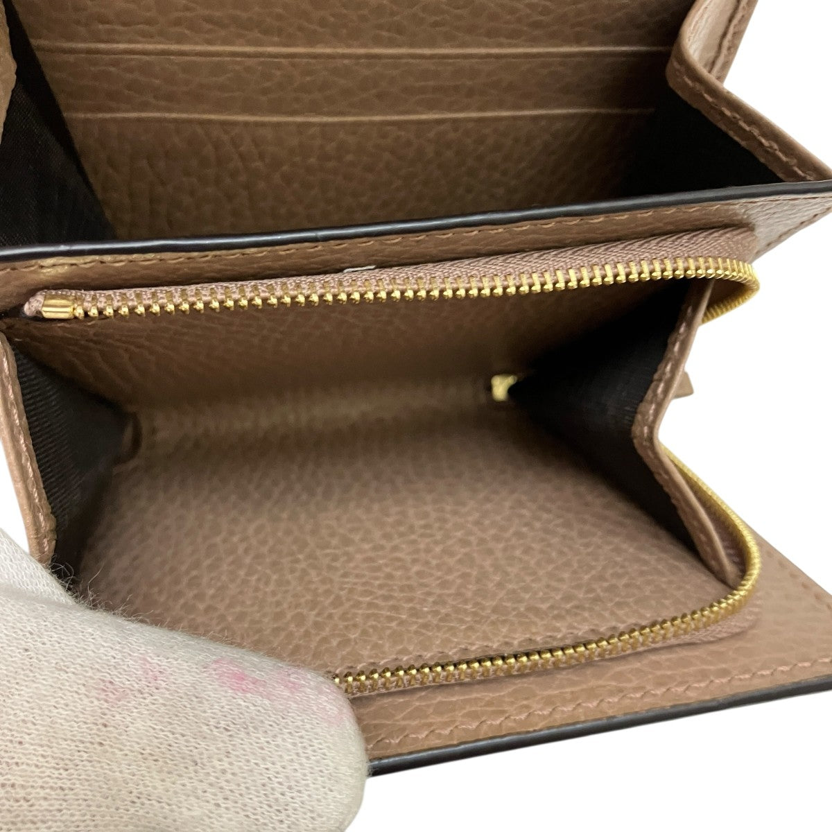 GUCCI(グッチ) ダブルG バイカラー ミディアム ウォレット財布598587