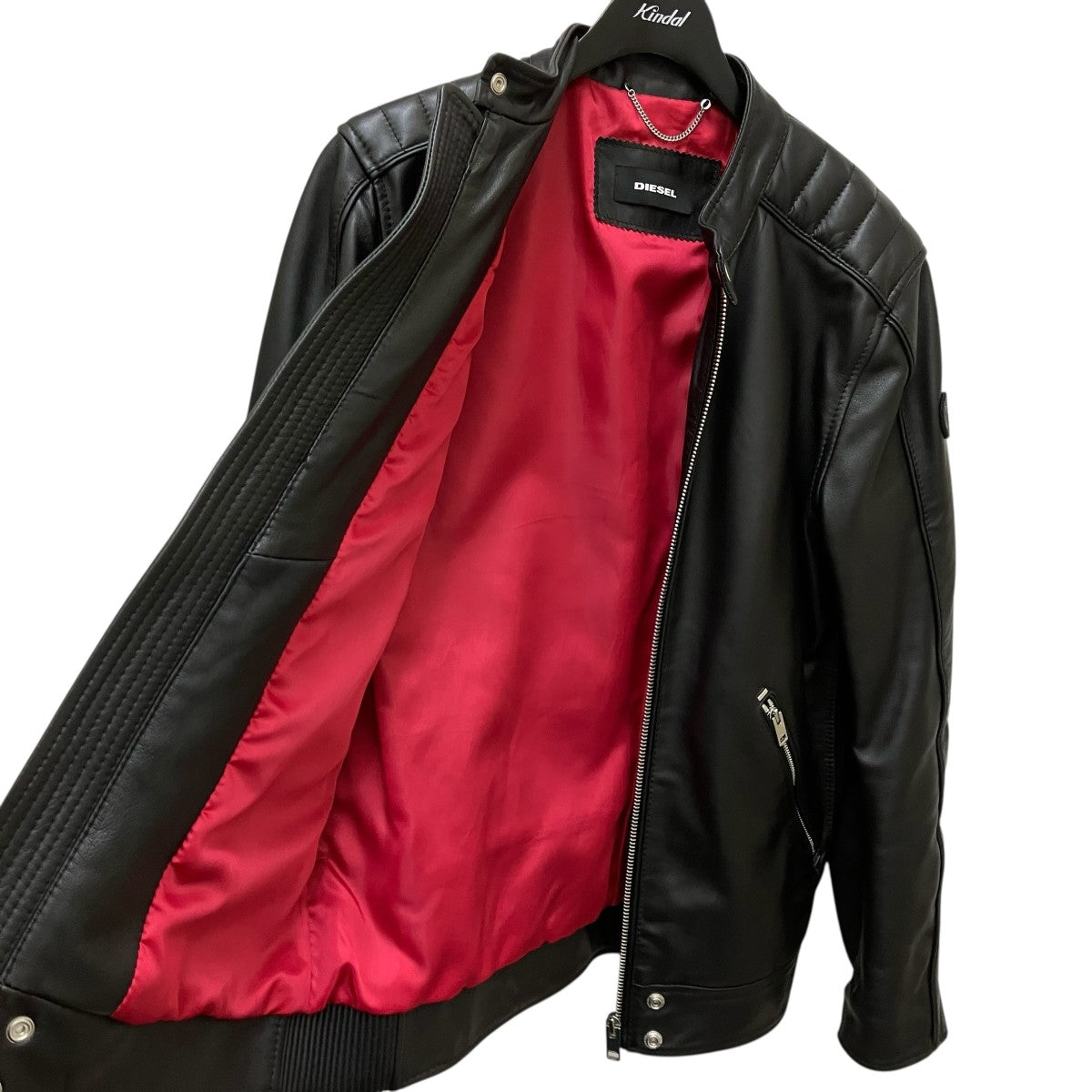 ディーゼル　ジャケット ディーゼル DIESEL ジャケット テーラード ジップアップ XS 黒