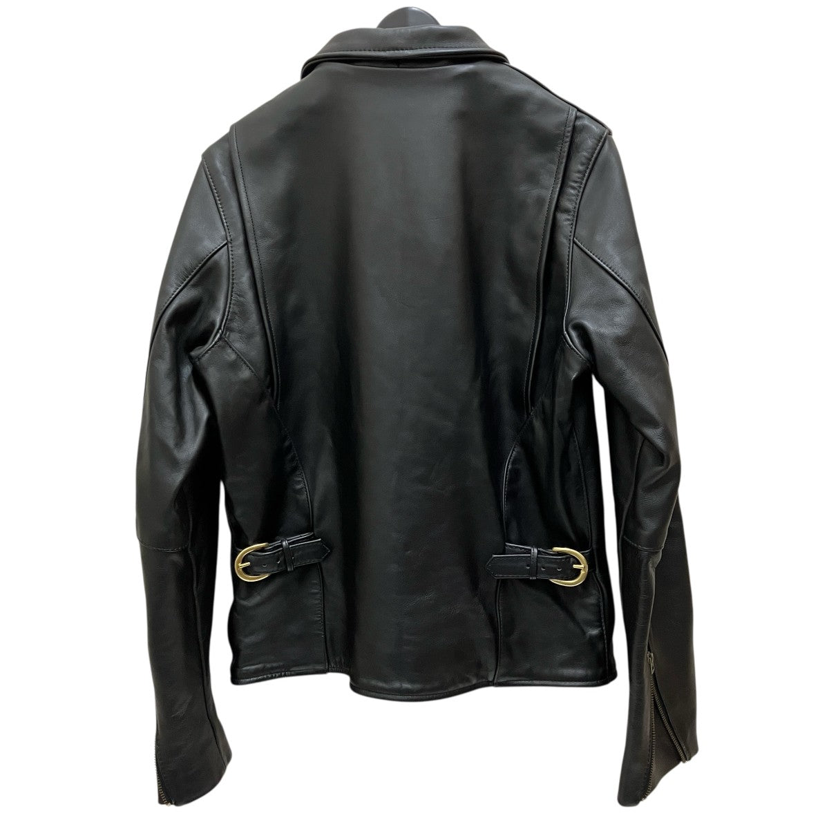 VANSON(バンソン) シングルライダースジャケット ブラック サイズ 36