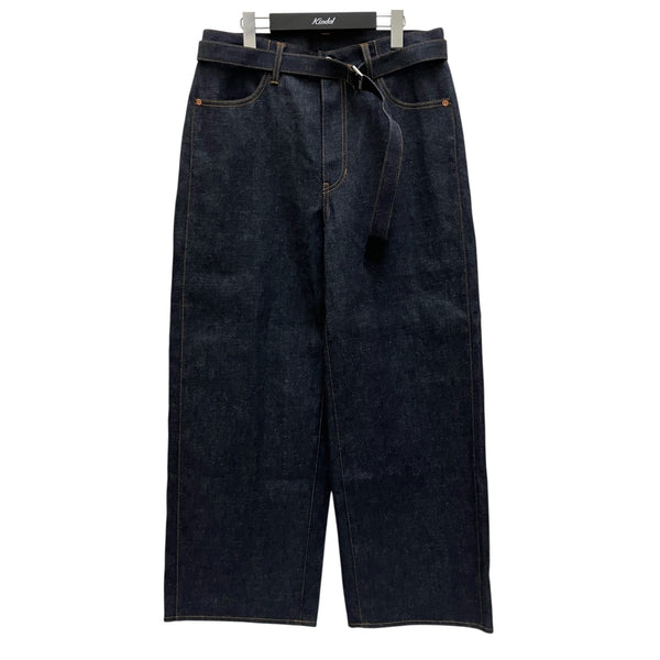 sacai(サカイ) ベルテッドデニムパンツ25-03647M 25-03647M インディゴ