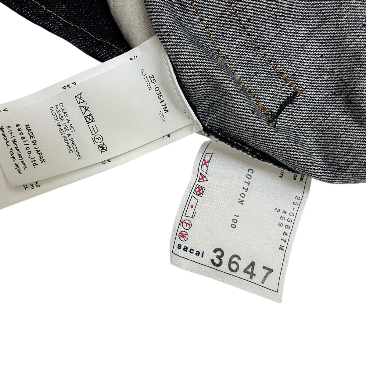sacai(サカイ) ベルテッドデニムパンツ25-03647M 25-03647M インディゴ
