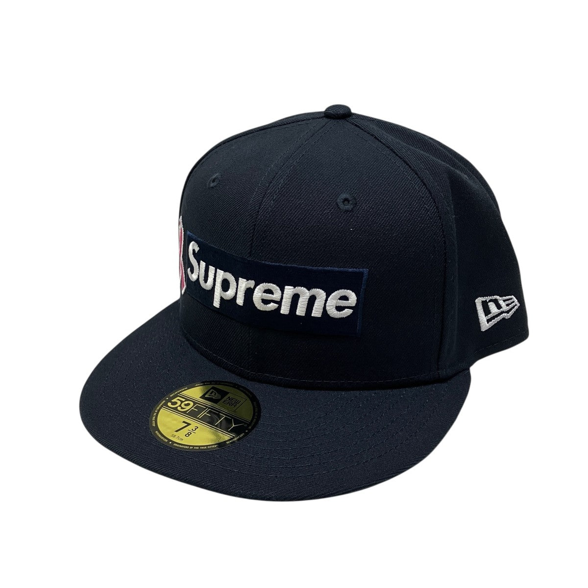 Supreme×New Era Breast Cancer Awareness Box Logoキャップ ネイビー