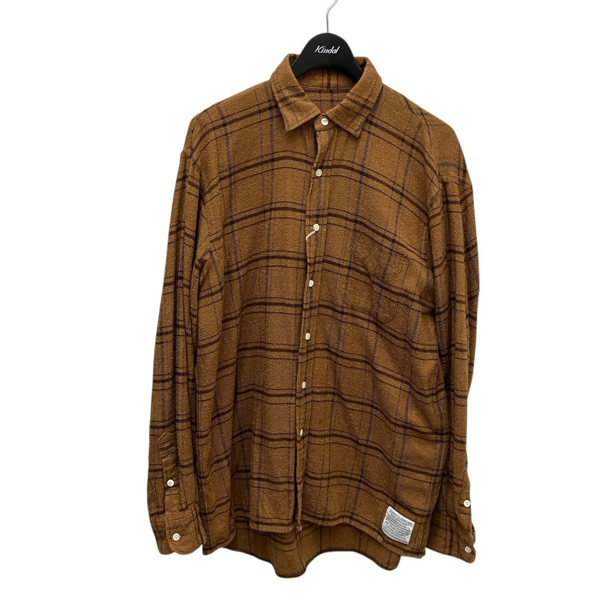 sleeping shirtチェック長袖シャツ