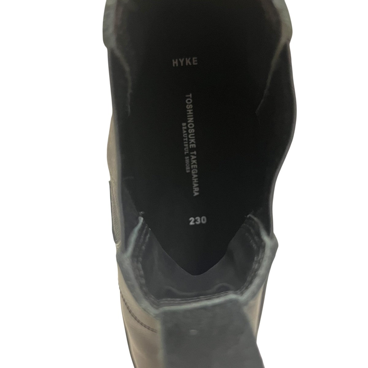 HYKE×Toshinosuke takegahara サイドゴアブーツ38-01-35-01030 38-01