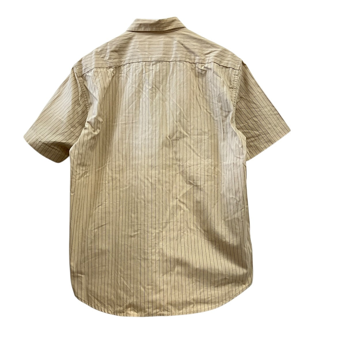 stussy 00Sストライプ半袖ワークシャツ 古着・中古-2枚目のアイテム画像