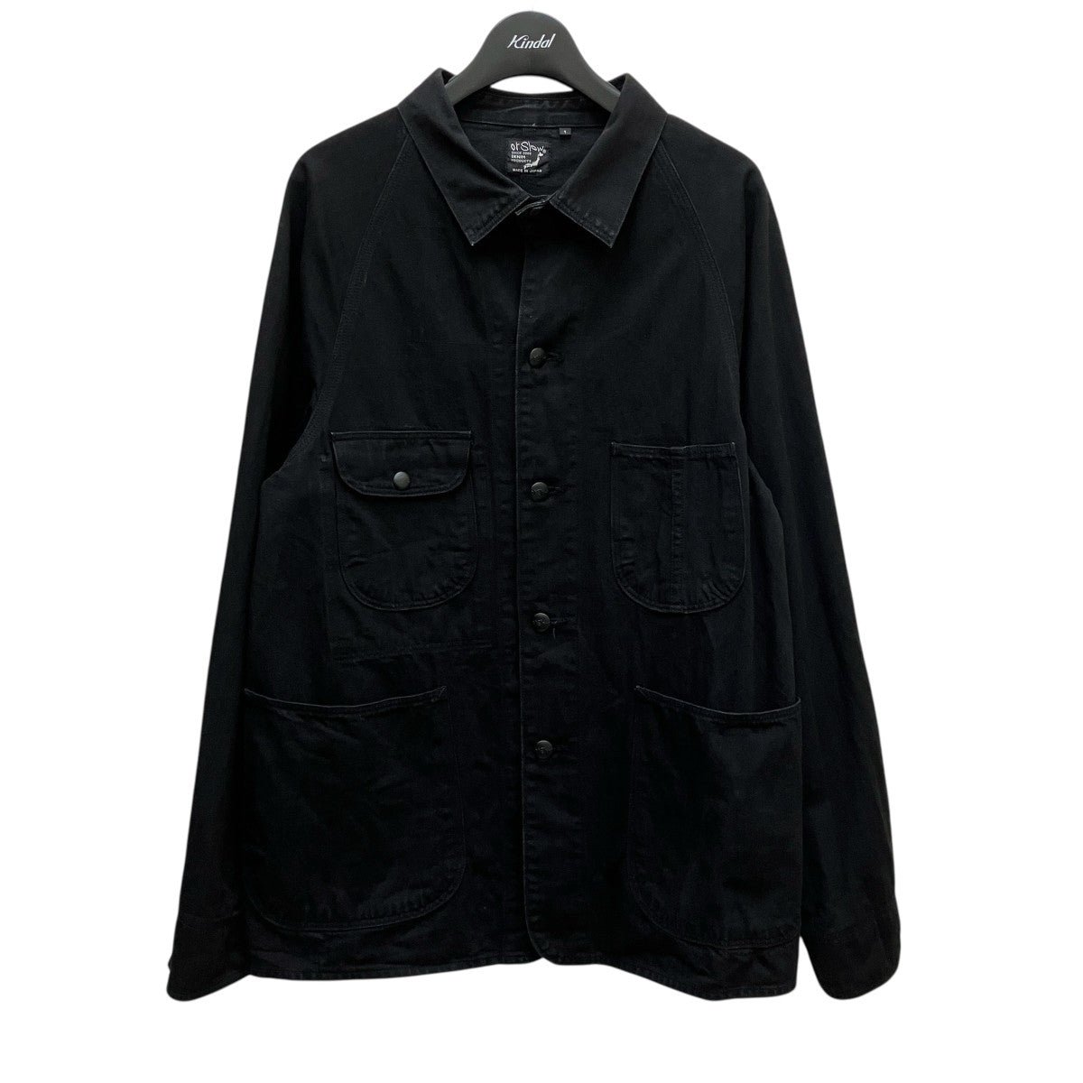 オアスロウ　orSlow カバーオール　サイズ1 orSlow(オアスロウ) カバーオール ブラック サイズ 1｜【公式