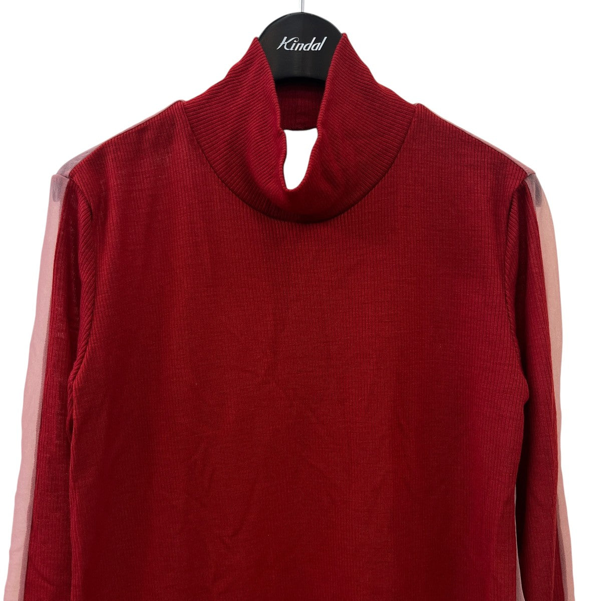 SATORU SASAKI シースルーコンビハイネックニットFW24-T0P07S-211 古着・中古-3枚目のアイテム画像
