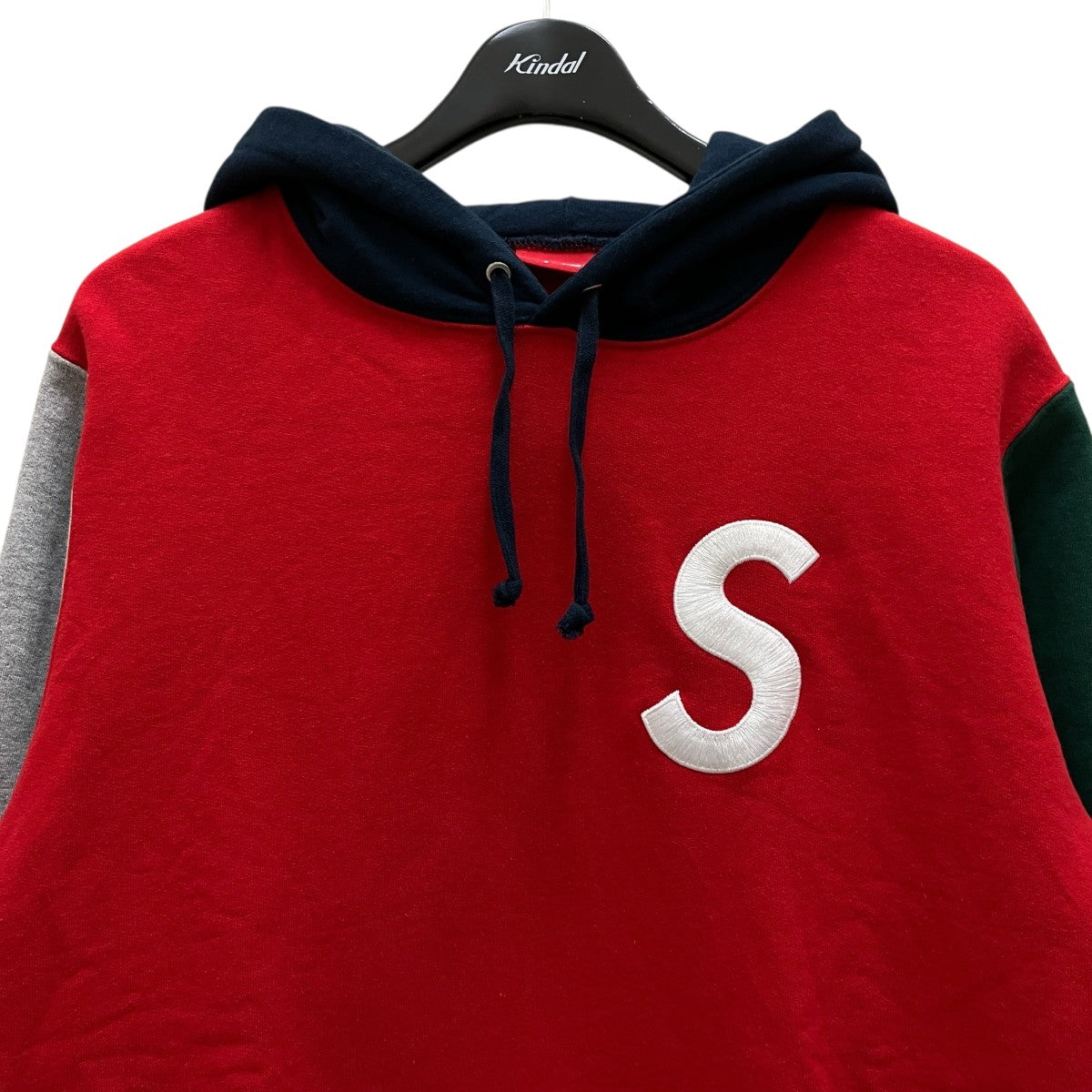Supreme 19SSS LOGO Colorblocked Hooded Sweatプルオーバーパーカー 古着・中古-3枚目のアイテム画像