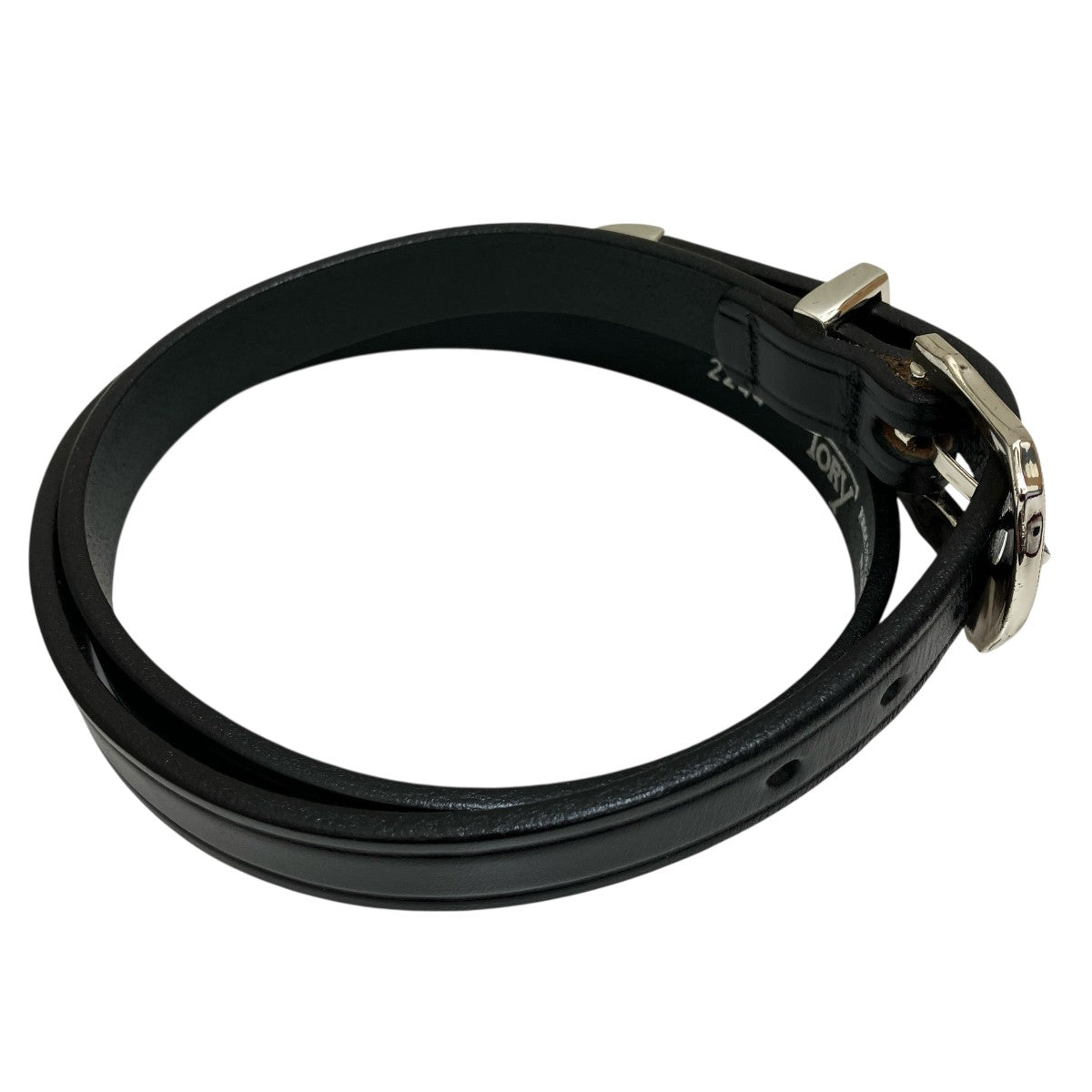 Tory Leather(トリーレザー) Narrow Western Belt Blackウエスタン