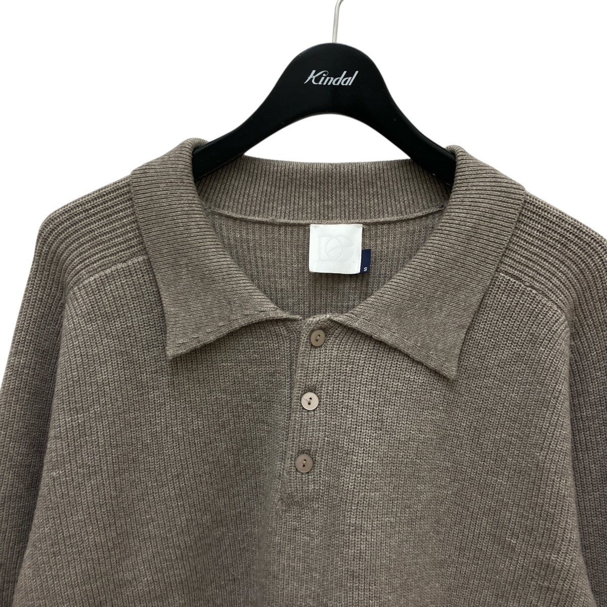 studiodoe ニットポロ Studio Doe(スタジオドゥ) ニットポロシャツ ベージュ サイズ S