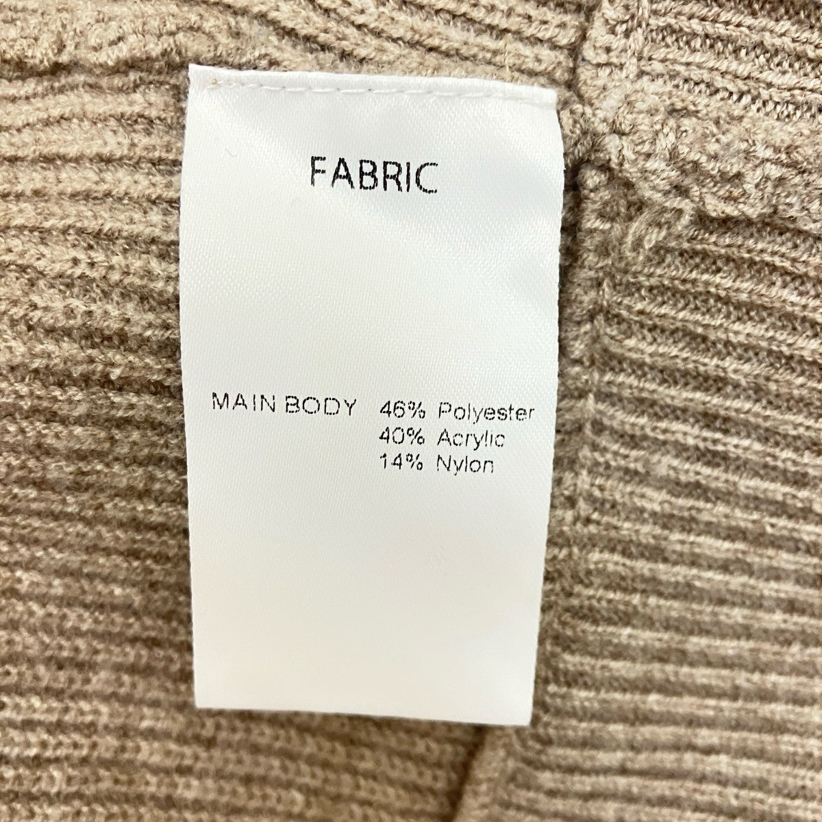 Studio Doe(スタジオドゥ) ニットポロシャツ ベージュ サイズ S