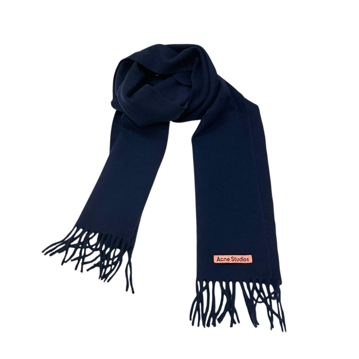 お値下げ中　acne studios マフラー ACNE STUDIOS(アクネストゥディオズ) マフラー ネイビー｜【公式