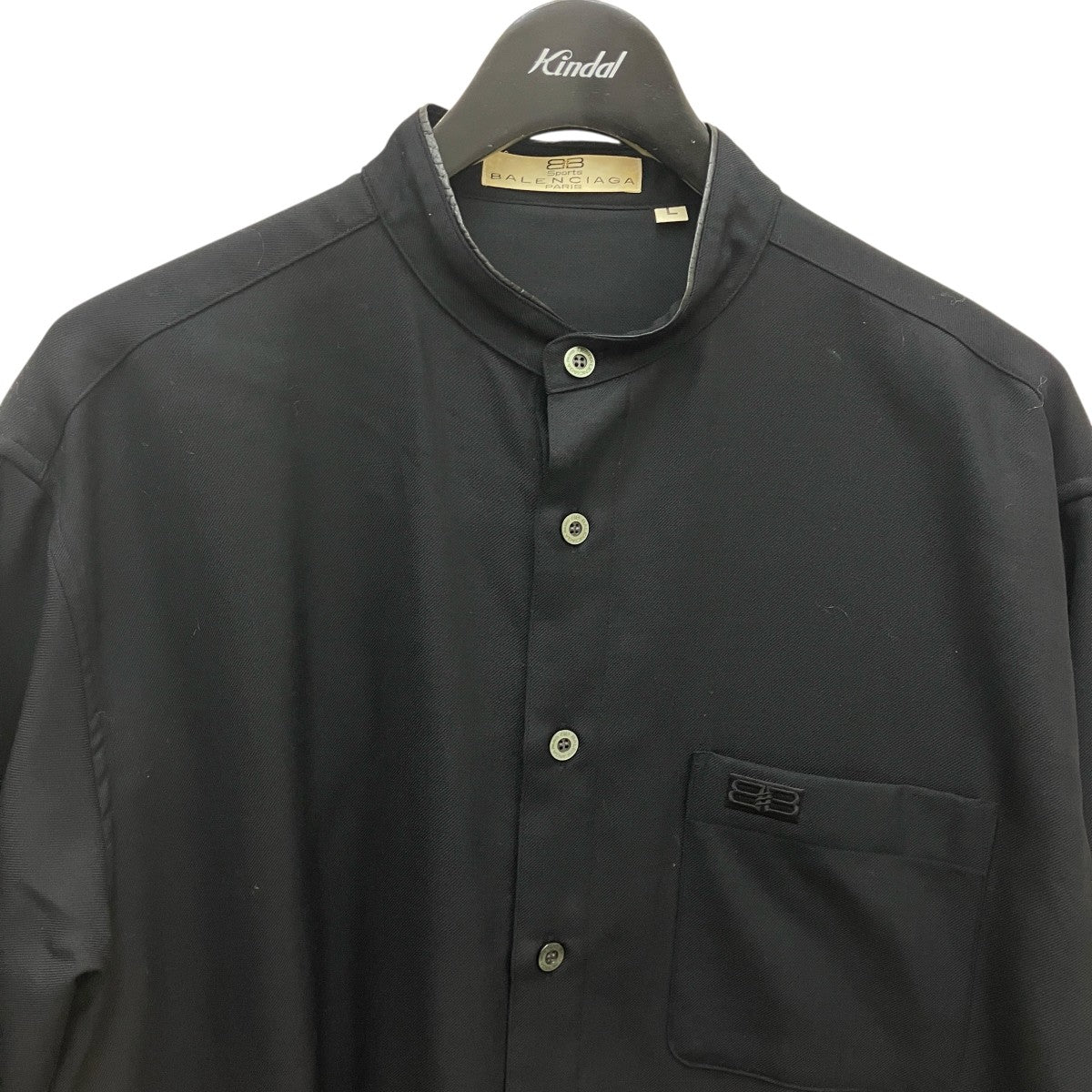 極美品 Balenciaga Yシャツ Black BALENCIAGA(バレンシアガ) タンゴヤマオカラーシャツ ブラック サイズ