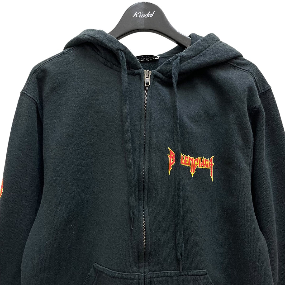 BALENCIAGA(バレンシアガ) Worn out zip upジップパーカーJP57 2021
