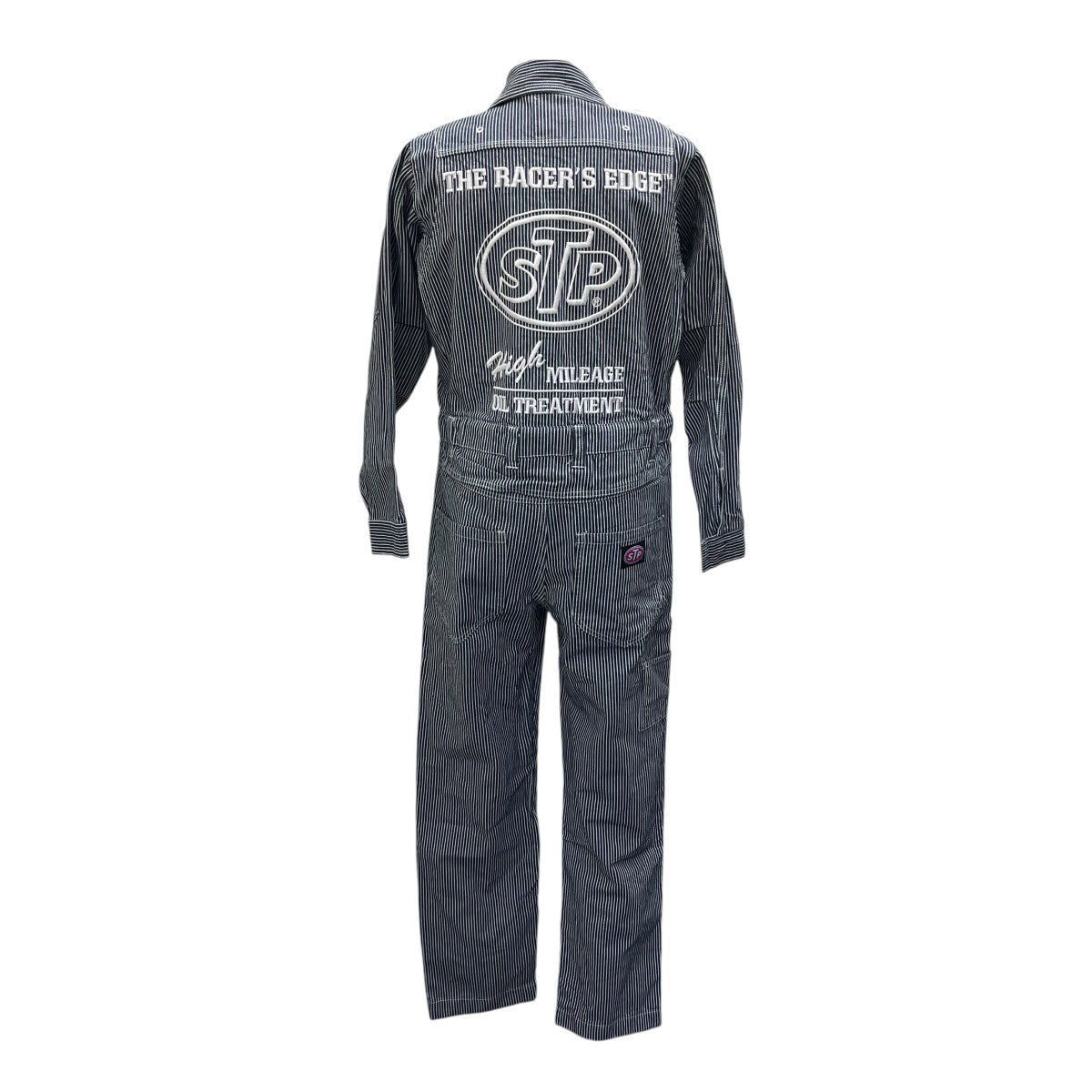 STP ヒッコリーストライプオールインワン 古着・中古-2枚目のアイテム画像