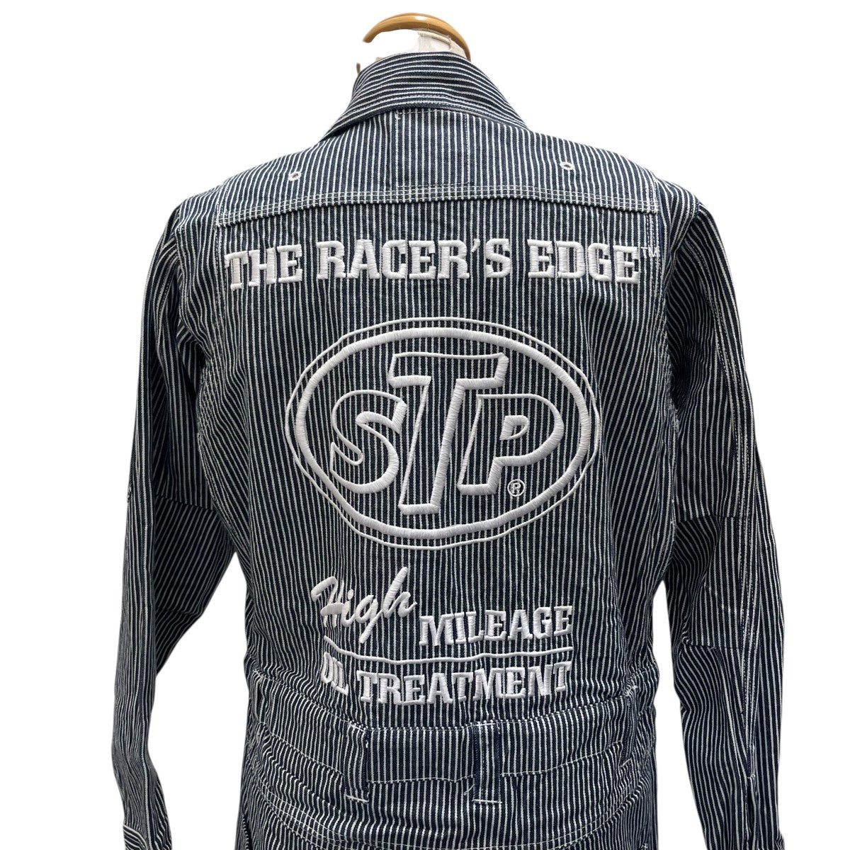 STP ヒッコリーストライプオールインワン 古着・中古-4枚目のアイテム画像