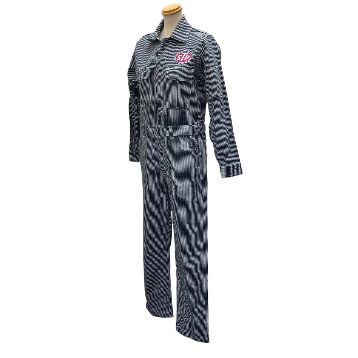 STP ヒッコリーストライプオールインワン 古着・中古-7枚目のアイテム画像