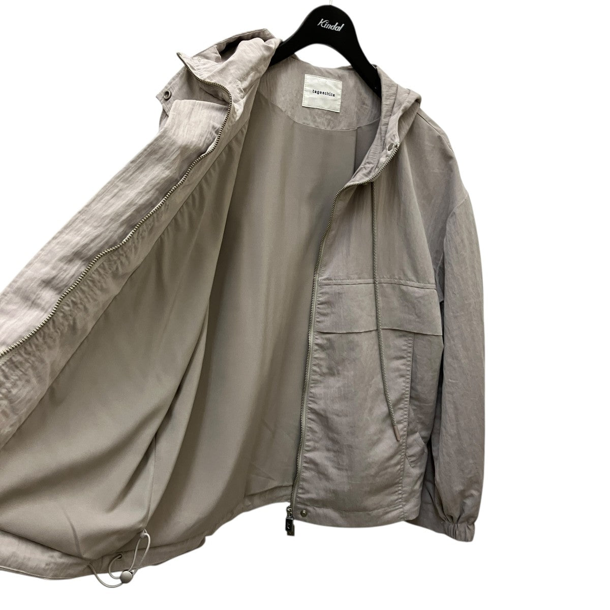tageechita STRING HOOD WRINKLE BLOUSONジャケットT251JK014 古着・中古-4枚目のアイテム画像