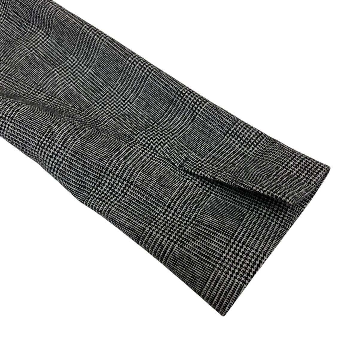 YOHEI OHNO Mayamiki Wool Jacketグレンチェックノーカラージャケット 古着・中古-5枚目のアイテム画像