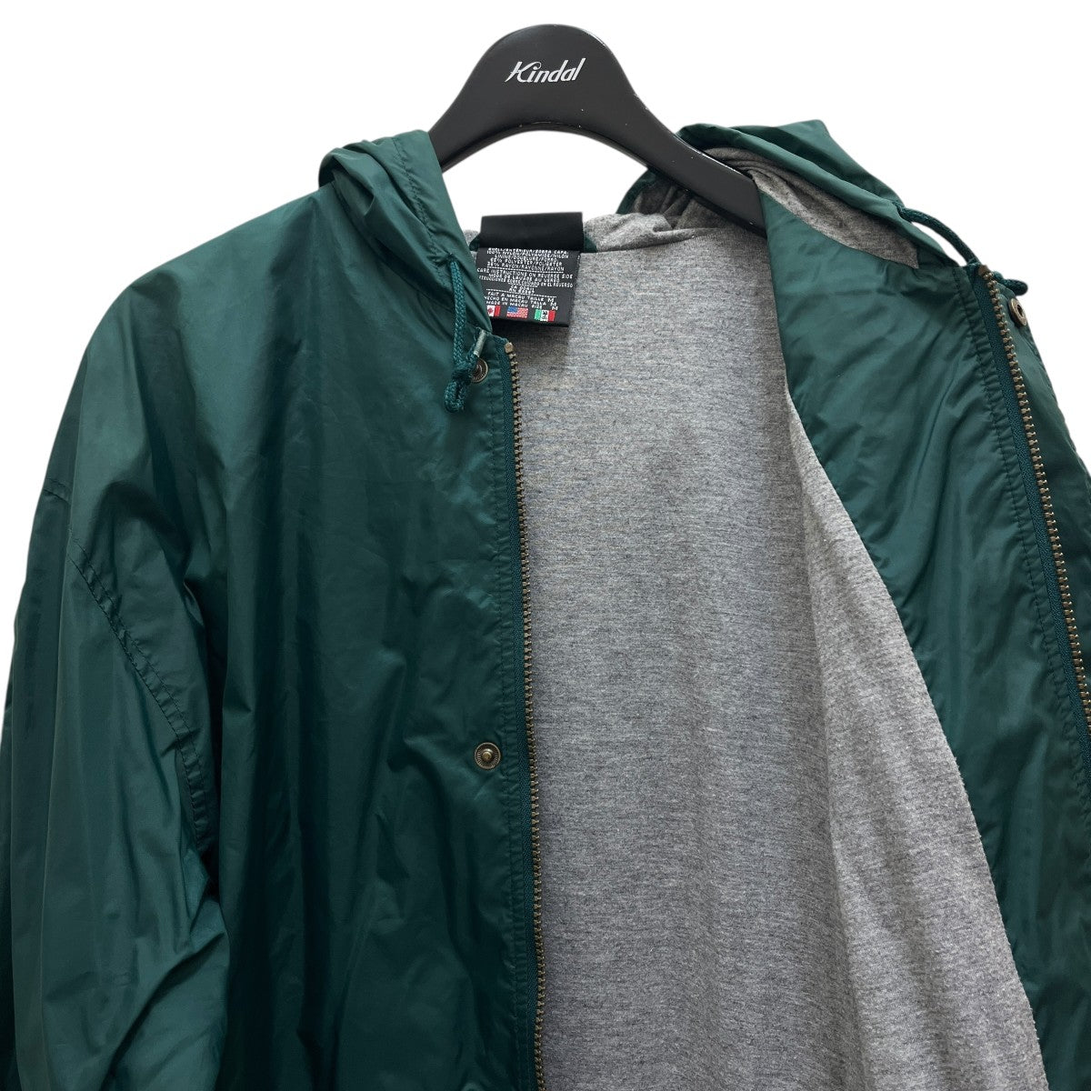 adidas originals 80’s vintageフーデッドコーチジャケット 古着・中古-3枚目のアイテム画像