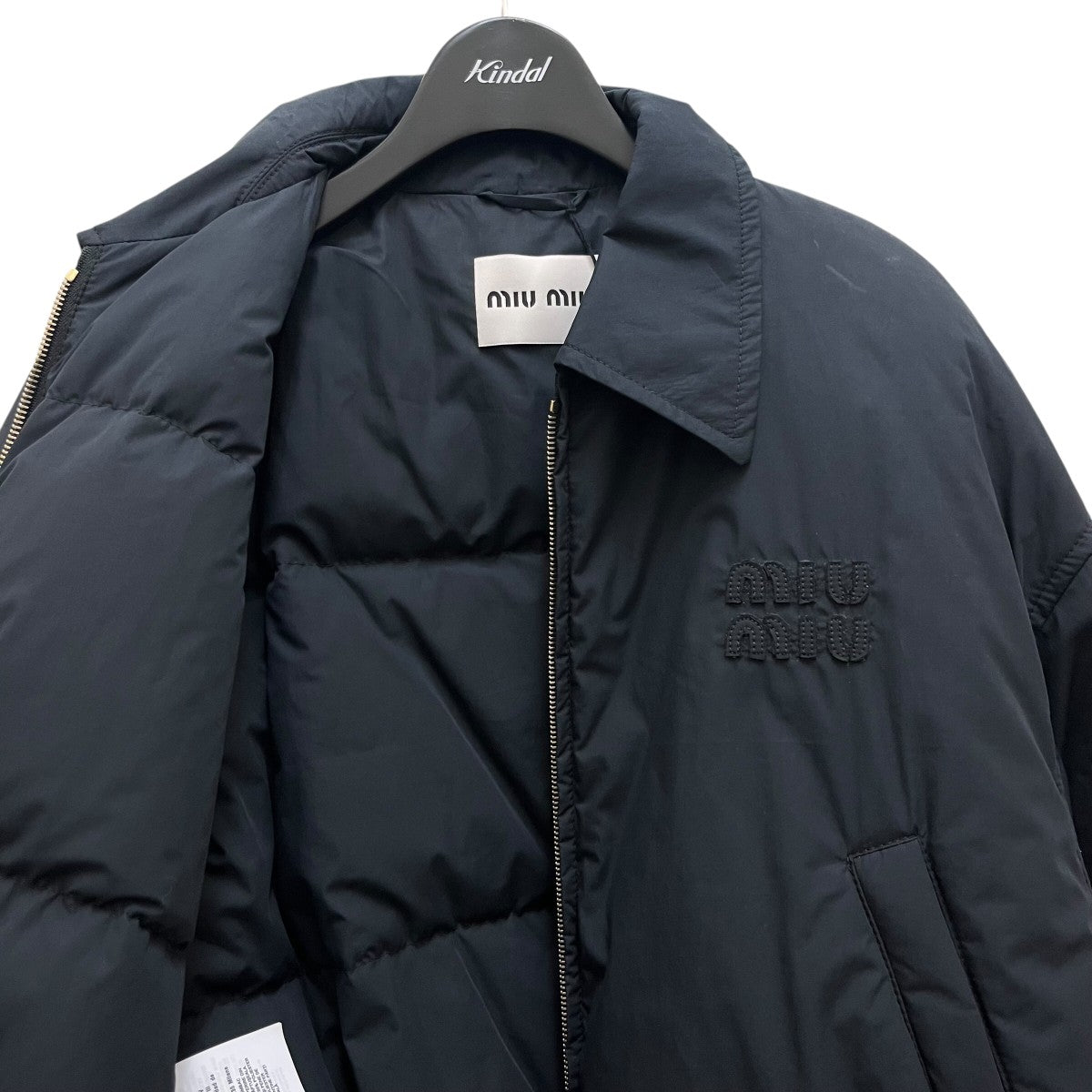 MIU MIU Black technical Down jacketダウンジャケットML1086 古着・中古-3枚目のアイテム画像
