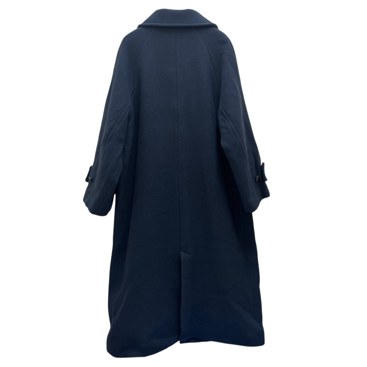FRAY I.D スタンドカラーバルマカンコート ロング ネイビー FRAY ID(フレイアイディー) スタンドカラーバルマカンコートFWFC225008
