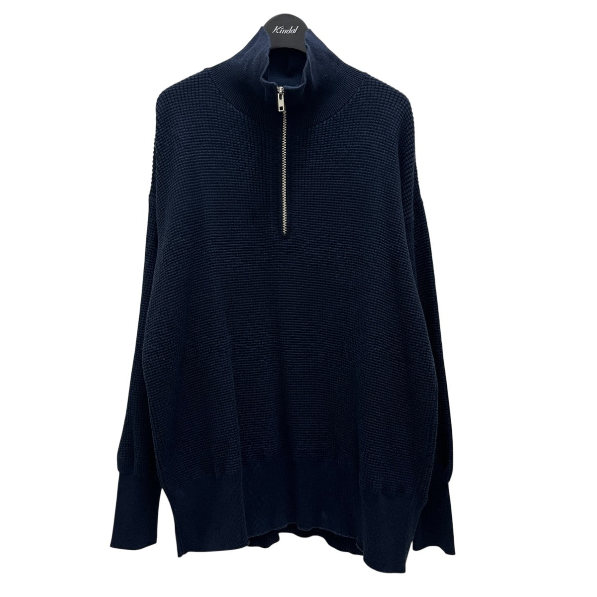 THE SHINZONE コットンカシミアワッフルニット ハーフジッププルオーバー22MMSNI06 古着・中古-1枚目のアイテム画像