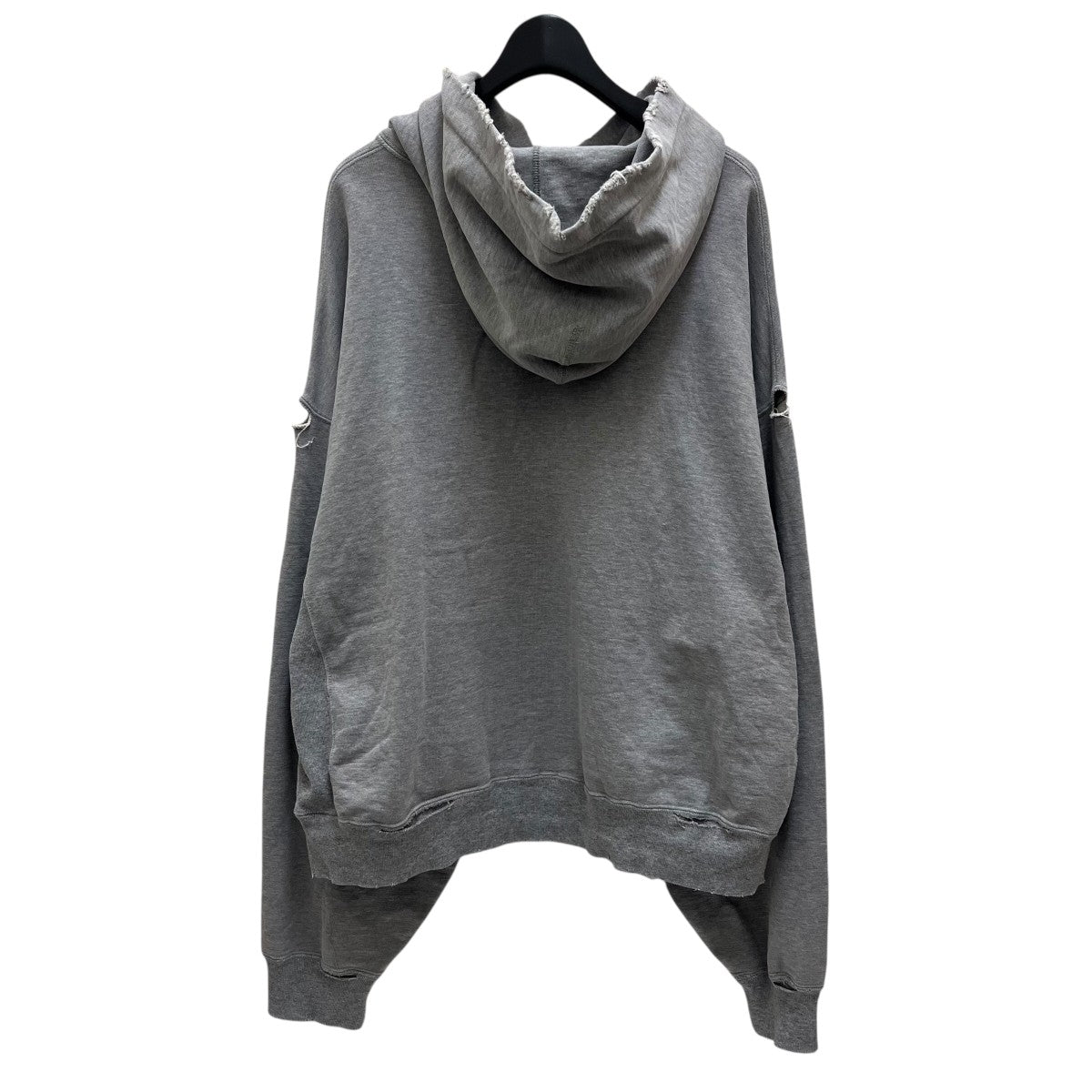 REMI RELIEF×SHISHIKUI ダメージ加工プルオーバーパーカー グレー