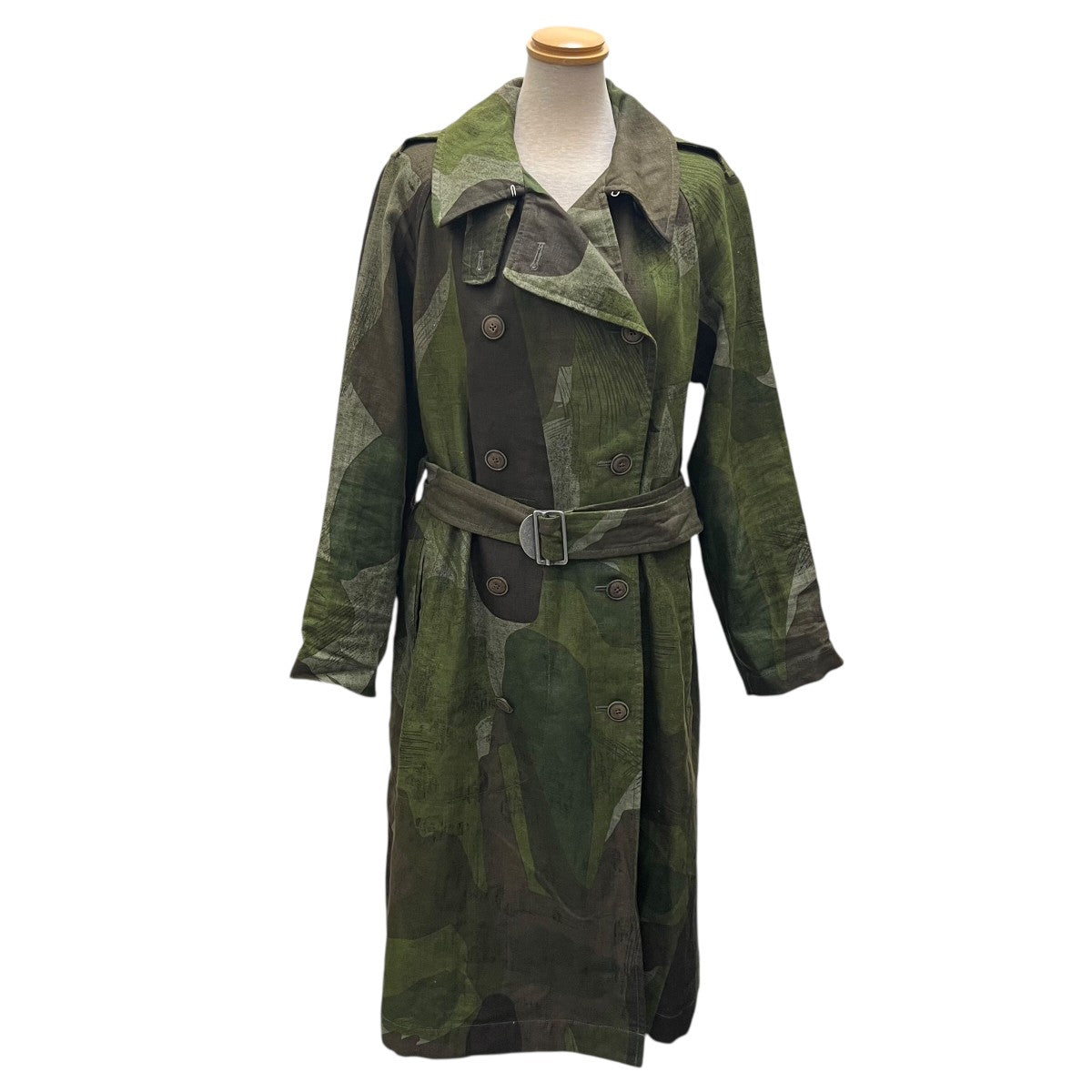 NIGEL CABOURN カモフラージュ柄ベルテッドコート80340800000 古着・中古-1枚目のアイテム画像