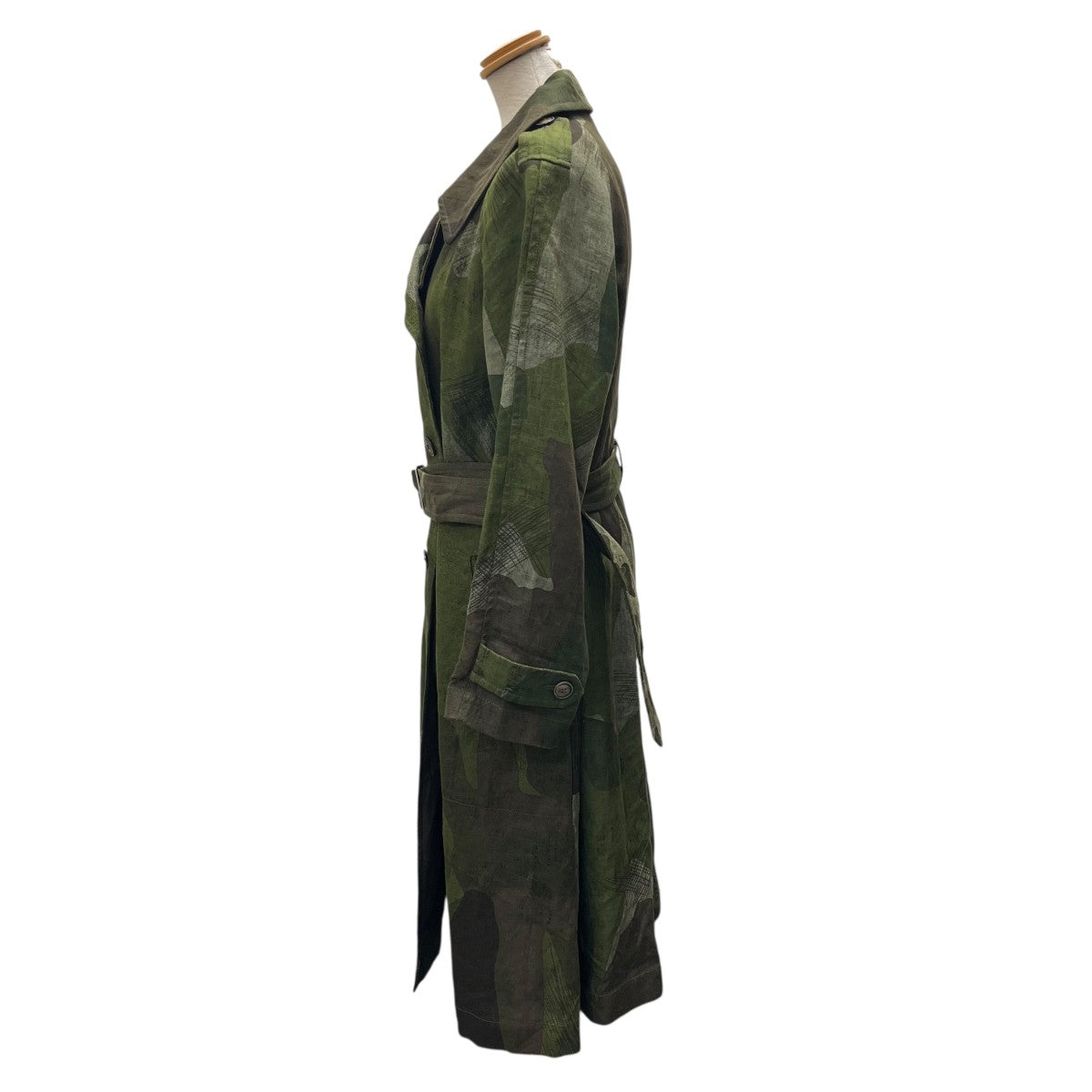 NIGEL CABOURN カモフラージュ柄ベルテッドコート80340800000 古着・中古-5枚目のアイテム画像