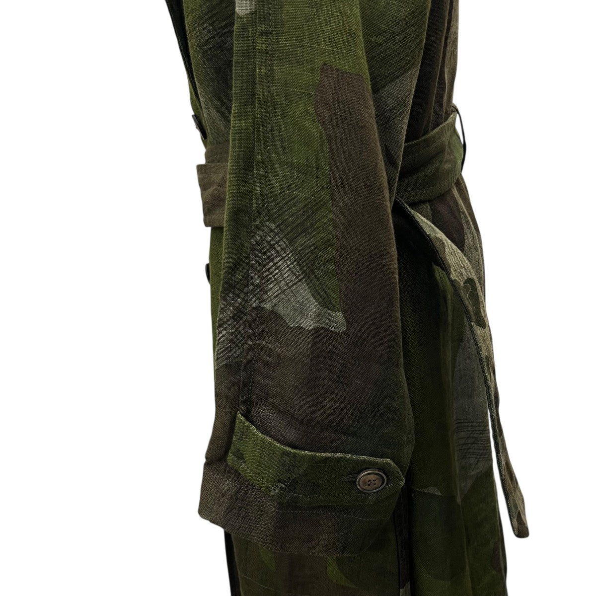 NIGEL CABOURN カモフラージュ柄ベルテッドコート80340800000 古着・中古-6枚目のアイテム画像