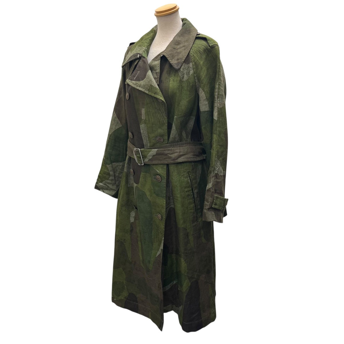 NIGEL CABOURN カモフラージュ柄ベルテッドコート80340800000 古着・中古-7枚目のアイテム画像