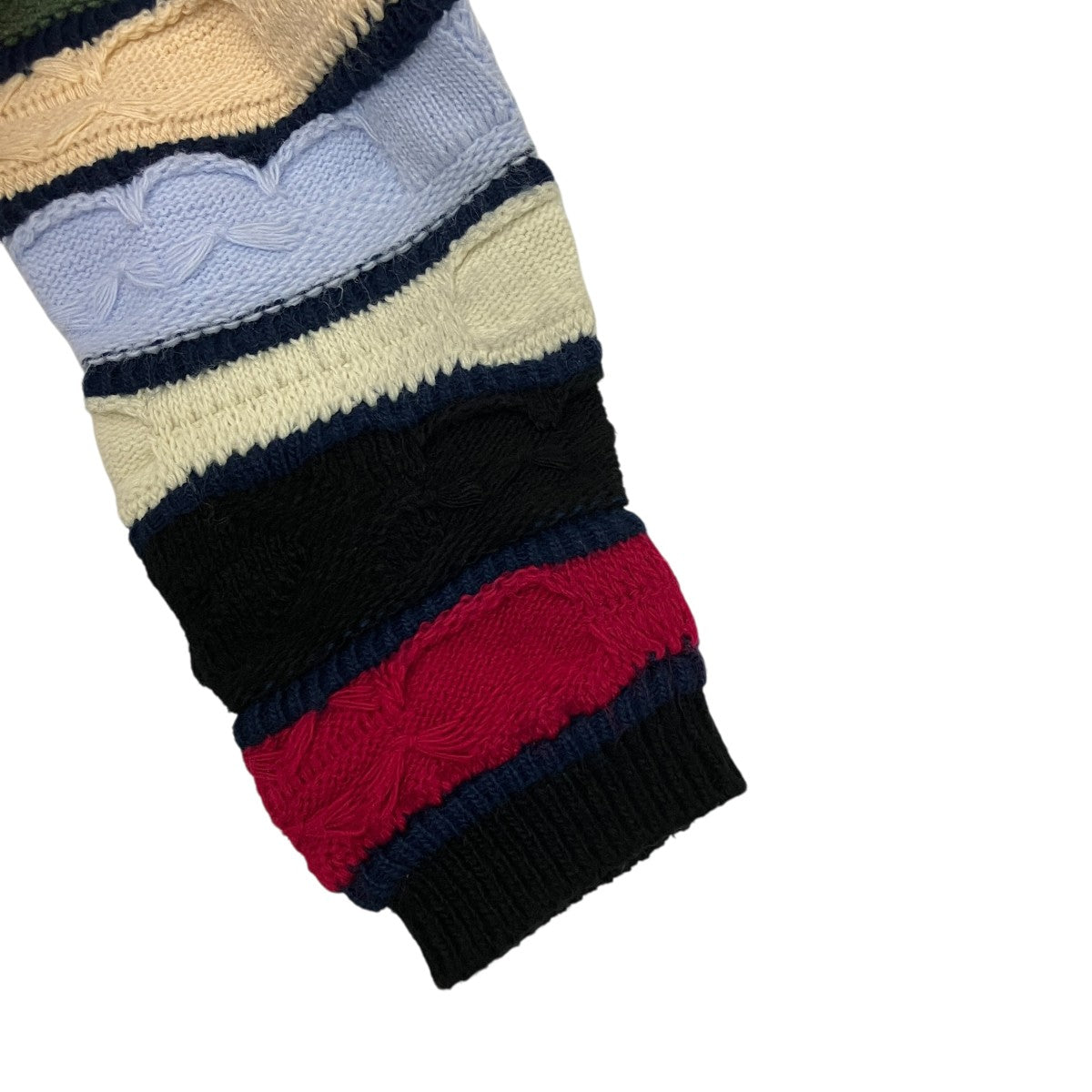 ストライプ柄3Dニット