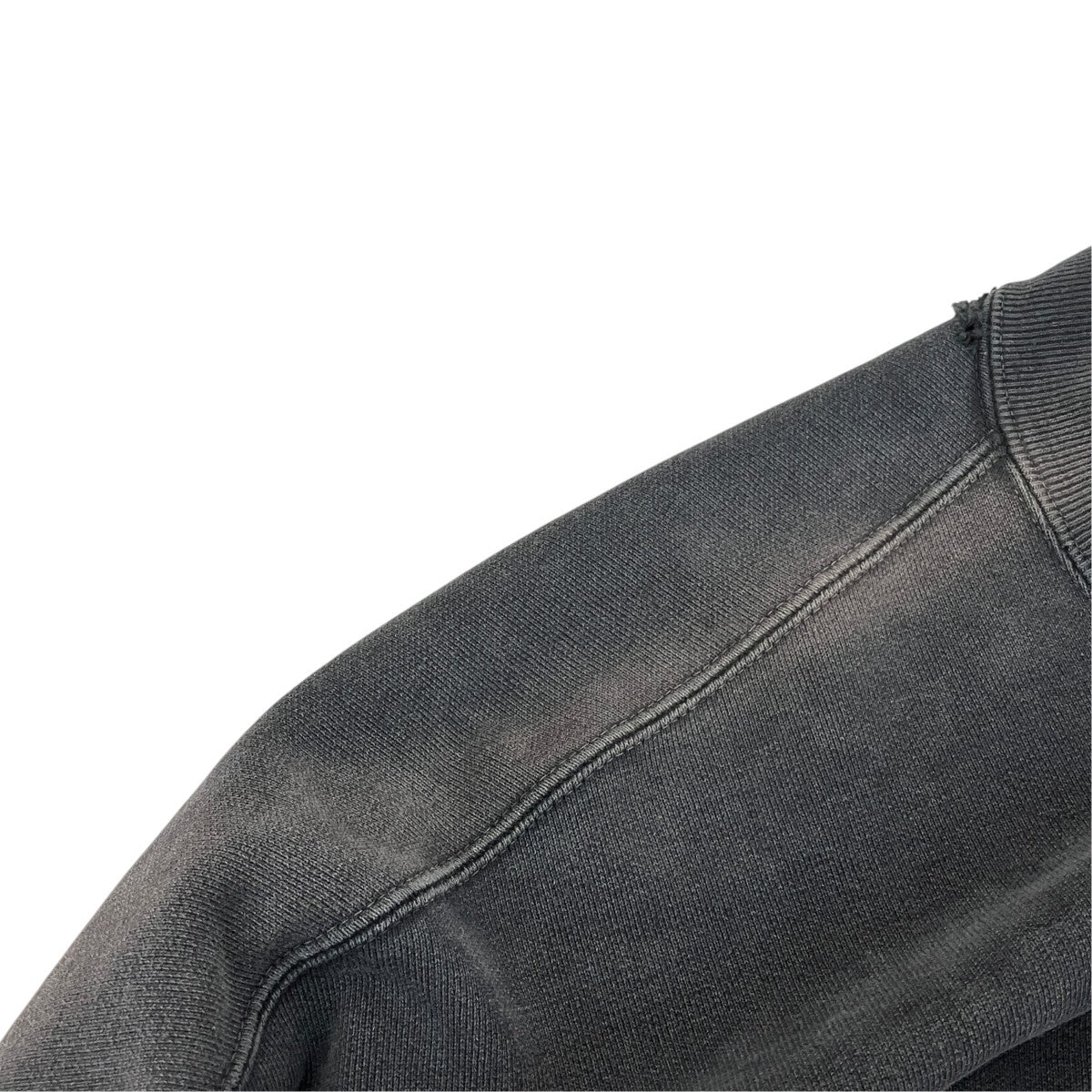REMI RELIEF×SHISHIKUI ダメージ加工クルーネックスウェット ブラック