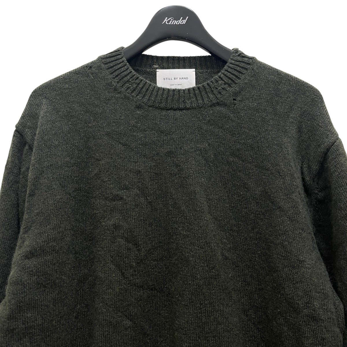 クルーネックダメージ加工ニットKN01253