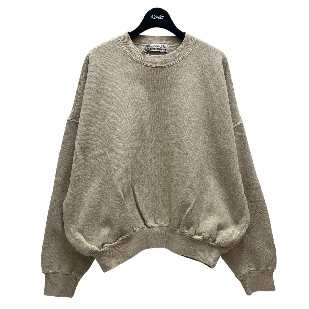 美品✨️SHISHIKUI レミレリーフ Brushed Crew スウェット REMI RELIEF×SHISHIKUI Brushed Crewクルーネックスウェット ベージュ