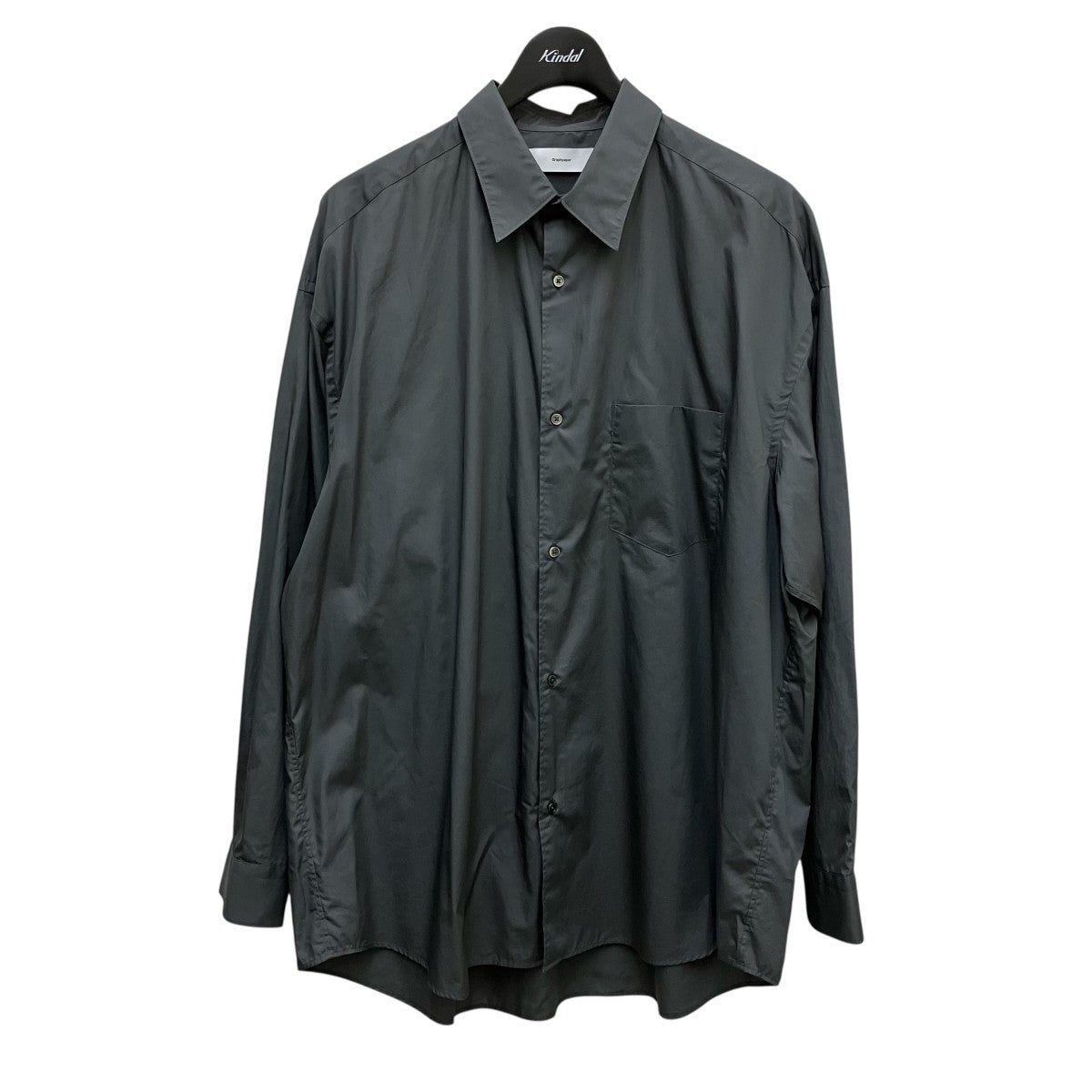 Graphpaper Broad L／S Oversized Regular Collar Shirt長袖シャツGM251-50001B 古着・中古-1枚目のアイテム画像
