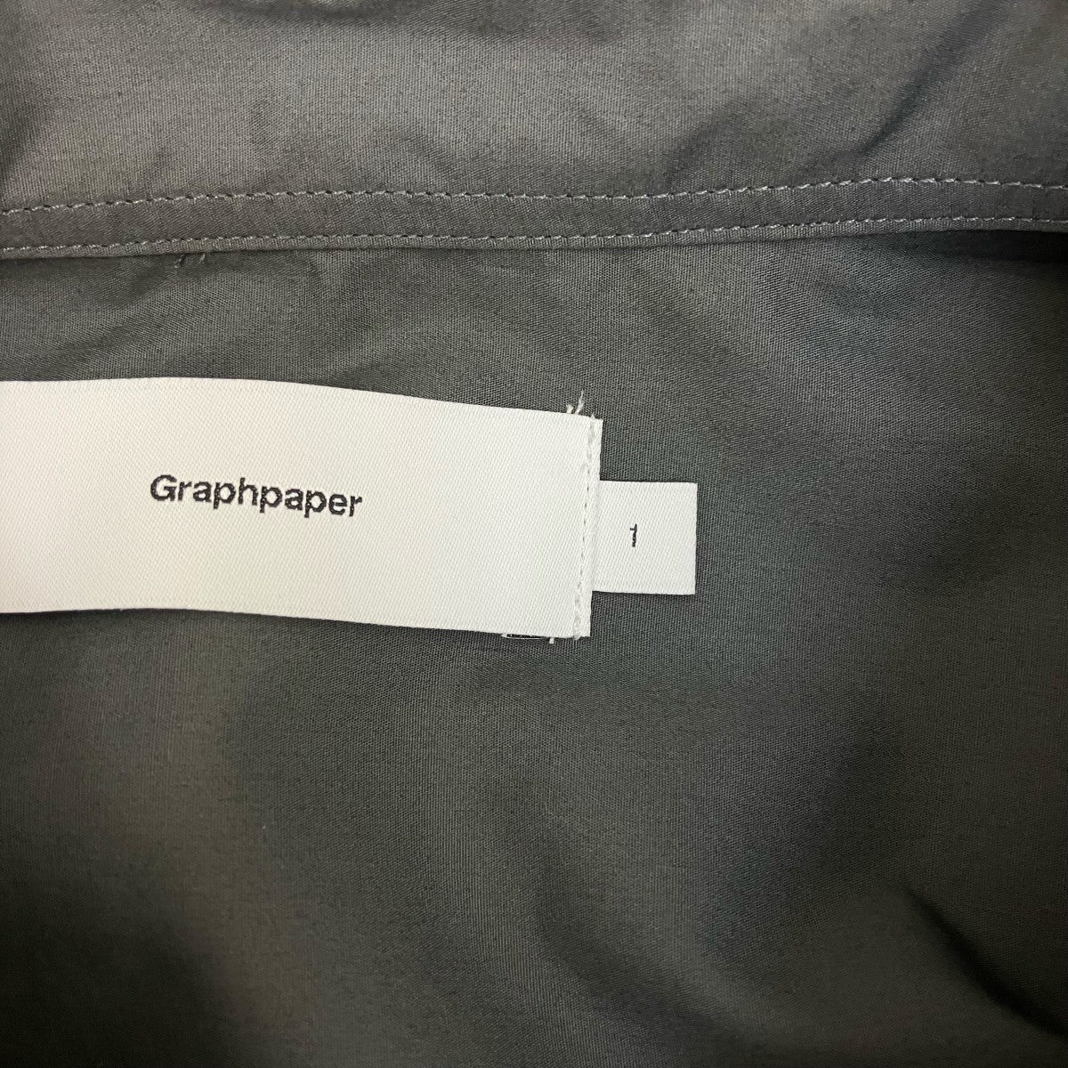 Graphpaper Broad L／S Oversized Regular Collar Shirt長袖シャツGM251-50001B 古着・中古-6枚目のアイテム画像
