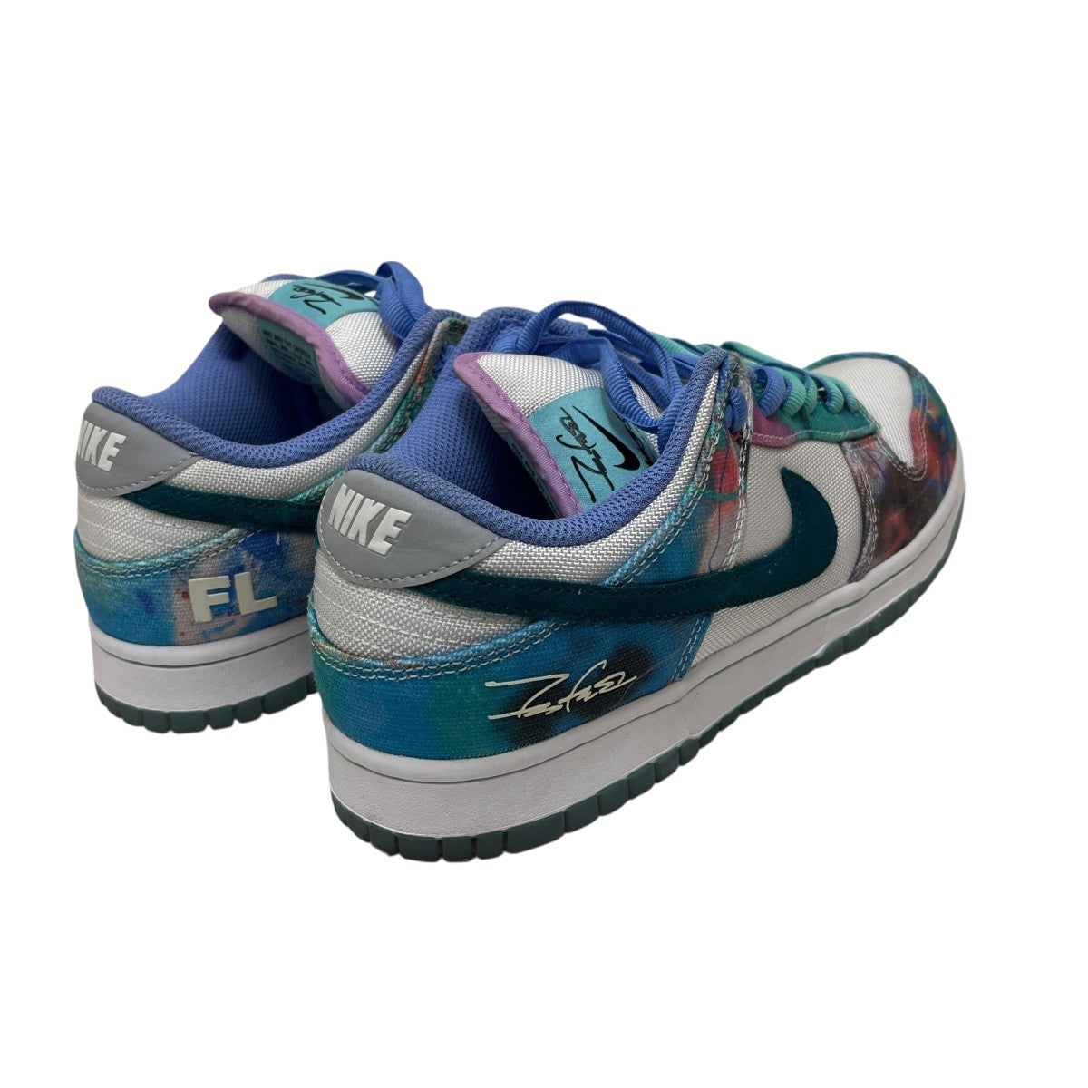 NIKE SB×Futura Dunk Low White and Geode TealローカットスニーカーHF6061-400 古着・中古-3枚目のアイテム画像
