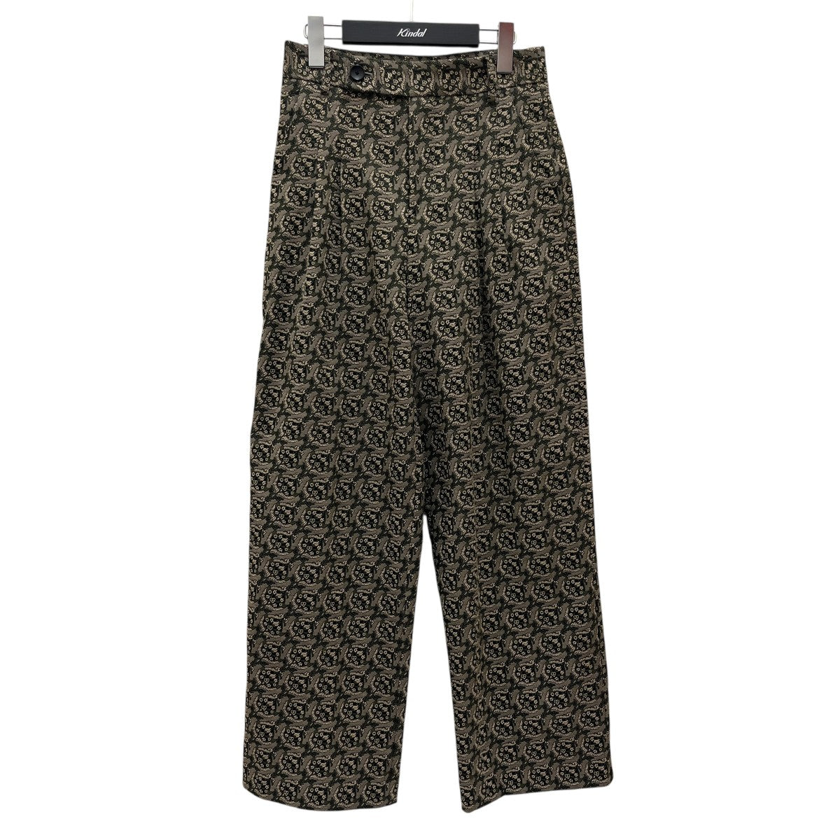 CABaN NOIXジャカード2タックセミワイドパンツ39-04-44-04006 古着・中古-1枚目のアイテム画像