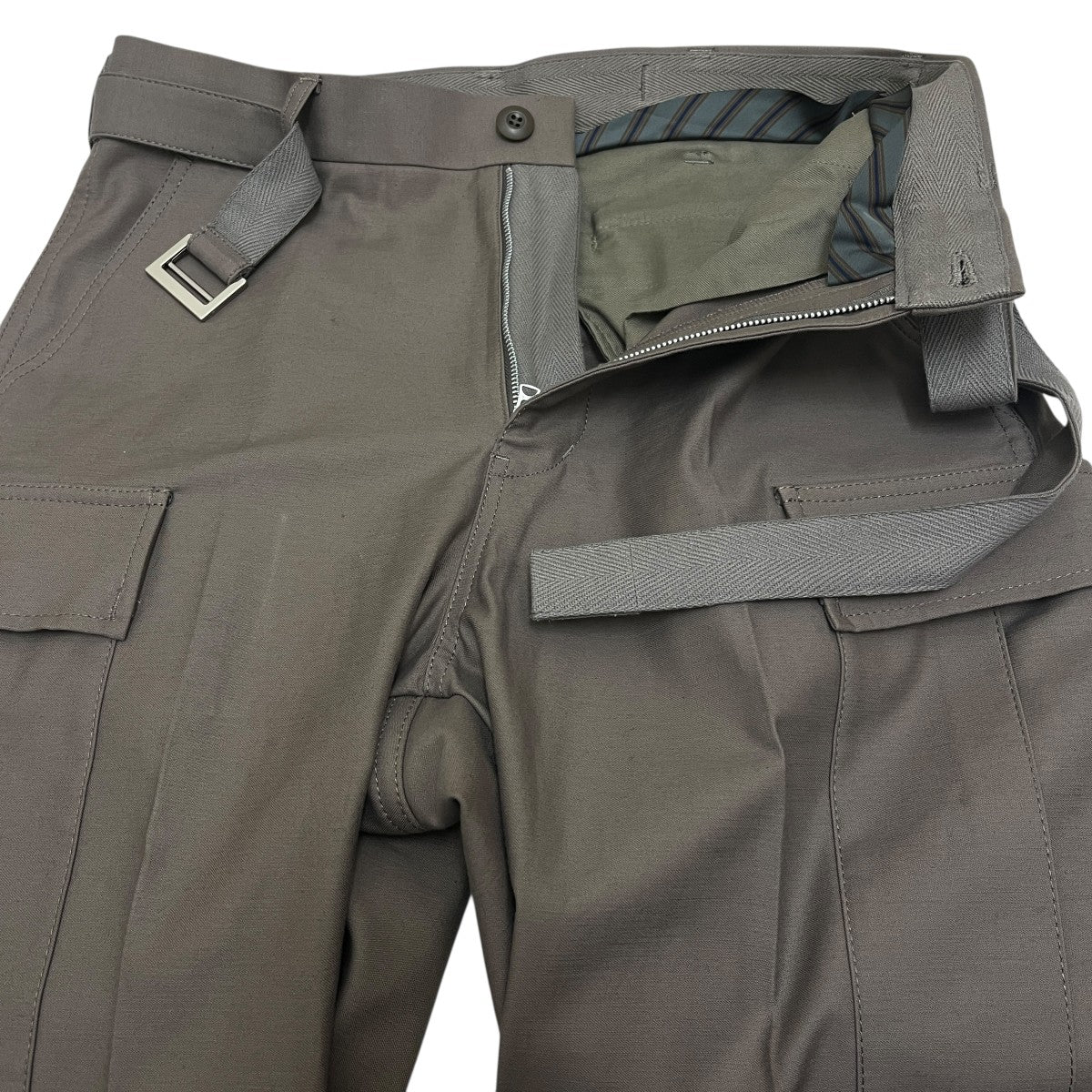 sacai×WTAPS 25SSCotton Back Satin Pants 0125-03695M 古着・中古-3枚目のアイテム画像